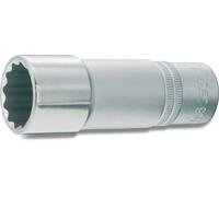 HAZET 900TZ-12 85 mm 12-Point Traction Profile Socket - Chrome-Plated/Polished