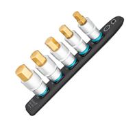 HAZET 986G-SR/5 Smart Rail with Magnetic Base, 5 Slots, Drive: Square 12.5 mm (1/2 Inch), Output: Inner Hexagonal Profile, Plastic Socket Strip for Socket Spanner