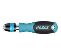 HAZET Bit Holder 811BHK, 1/4 Inch Hexagon, 98 mm Length, Bayonet Lock for Secure Grip, Non-Slip 3-Component Handle, for Manual and Machine Operation