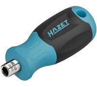HAZET Bit Holder 811KBM, 70 mm Length, 1/4 Inch Hex Hollow, with Magnetic Bit Holder, for Manual Operation, Non-Slip 3-Component Handle