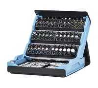 HAZET Smartcase set di bit 2200SC-32, 59 pezzi, azionamento: esagono 6,3 (1/4 di pollice), numero particolarmente elevato di utensili nello spazio più piccolo per una visione d'insieme ottimale