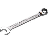 HAZET chiave ad anello a cricchetto 606-19, uscita: doppio esagono esterno, larghezza tra i piani: 19 mm, angolo di lavoro (5 gradi), utensile per lavori di avvitamento stretti su biciclette