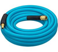 HAZET Compressed Air Hose 9040N-1020, 20 m Length, 10 mm Diameter, with Quick Coupling and Connection Nipple, Kink Protection on Both Sides, Burst Pressure 60 Bar, in Hazet Light Blue