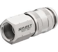 HAZET Compressed Air Quick Coupling 9001-061.3/8 Inch Internal Thread, Compatible with Various System Nipples, Durable and Durable, One-Handed Operation, for Air Connection Nipples