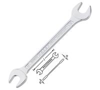HAZET Open-end Spanner 450N-12X13 172,7 Chrome Vanadium Steel Chromed