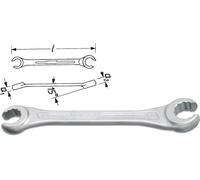 Hazet Double Ring Spanner (open) External Hex Profile 11x13 612-11X13