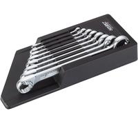Hazet Double Ring Spanner Set Double Hex Traction Profile 8 Pieces 610N/8