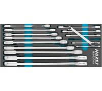 Hazet Double Ring Spanner Set (Outer Double Hex Traction Profile) 163-520/15
