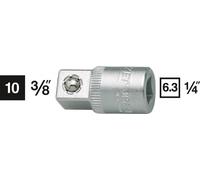 Hazet Extension Piece 6.3mm 1/4" Square Solid 10mm 3/8" 858-1