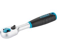 Hazet HiPer cricchetto reversibile a denti fini 863HPB per punte, Uscita:esagono 6,3 mm (1/4 di pollice), angolo di lavoro Ridotto 4,estremamente resistente,Per l'utilizzo negli spazi più ristretti