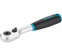 Hazet HiPer cricchetto reversibile a denti fini 863HPB per punte, Uscita:esagono 6,3 mm (1/4 di pollice), angolo di lavoro Ridotto 4,estremamente resistente,Per l'utilizzo negli spazi più ristretti