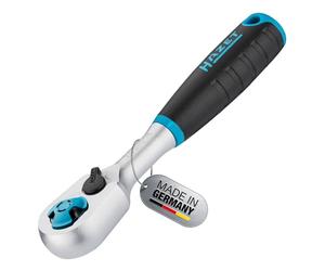 HAZET HiPer cricchetto reversibile a denti fini 863HPB per punte, Uscita:esagono 6,3 mm (1/4 di pollice), angolo di lavoro ridotto 4,estremamente resistente,Per l'utilizzo negli spazi più ristretti