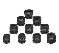 Hazet Impact, Machine Screwdriver Socket Set 900SK/10, Square 12.5 mm (1/2 inch), Outer Hexagonal Traction Profile