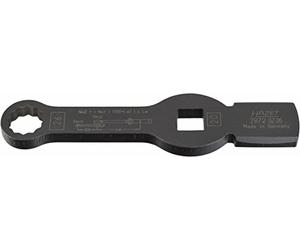 Hazet Impact Socket Wrench 6-Point with 2 Striking Surface Square Hollow for 20 mm Double Hex Total Length 219 mm Pack of 1 2872SZ - 26