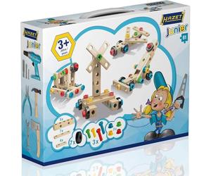 Hazet Juniortool1 Children's Junior Tool Toy Set I 61 Pieces Consisting of 14 Tools and Building Blocks Including Nuts and Screws I Tool Set for Children from 3 Years