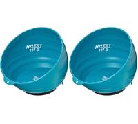 HAZET magnetic tray 197-3, 5.91 inches diameter, made of lightweight plastic with robust, strong magnet - particularly practical for storing small parts such as screws (Pack of 2)