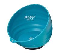 HAZET magnetic tray 197-3, 5.91 inches diameter, made of lightweight plastic with robust, strong magnet - particularly practical for storing small parts such as screws