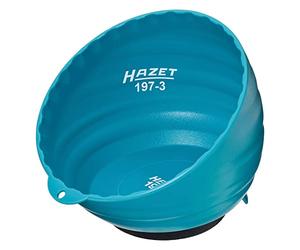 HAZET magnetic tray 197-3, 5.91 inches diameter, made of lightweight plastic with robust, strong magnet - particularly practical for storing small parts such as screws