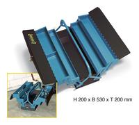 HAZET 190L 245 x 575 x 210 mm Empty Metal Tool Box - Multi-Colour