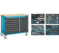 HAZET Mobile Workbench With 7 Drawers And 230 Tools 179NW-7/230