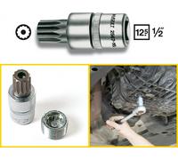 Hazet Oil Service Screwdriver Socket Wrench 12.5mm 1/2" Inside Multi-Tooth XZN