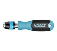 HAZET Bit Holder 811BHK, 1/4 Inch Hexagon, 98 mm Length, Bayonet Lock for Secure Grip, Non-Slip 3-Component Handle, for Manual and Machine Operation