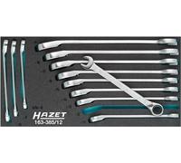Hazet Ratchet Ring Spanner Set - Traction Profile 12 Pieces 163-385/12