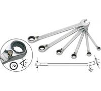 Hazet Ratchet Ring Spanner Set Double-Hex Traction Profile 6 Pieces 6