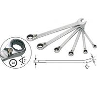 Hazet Ratchet Ring Spanner Set Double-Hex Traction Profile 6 Pieces 6