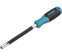 HAZET Screwdriver 811F-6, 6 mm External Hexagonal Profile, Flexible Screwdriver, Non-Slip 3-Component Handle, 300 mm Long