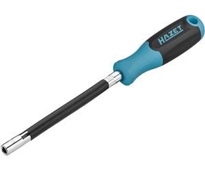 HAZET Screwdriver 811F-6, 6 mm External Hexagonal Profile, Flexible Screwdriver, Non-Slip 3-Component Handle, 300 mm Long