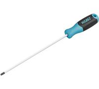 HAZET Screwdriver 811LG-T30, T30 Inner Torx Profile, 340 mm Long Round Blade, Non-Slip 3-Component Handle, high Power Transmission