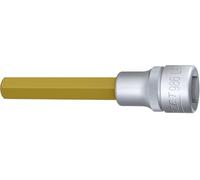 HAZET Screwdriver Socket 986L-11, Long Version | 1/2 inch (12.5 mm) square hollow, drive 1/2 inch (12.5 mm) square hollow, output hexagonal profile, blade special steel