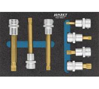 Hazet Screwdriver Socket Set 10mm 3/8" Internal Multi-Tooth XZN 7-Piece