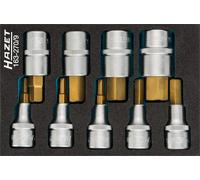 HAZET Screwdriver Socket Set 12,5mm 1/2 " Hexagonal Interior 9-teil