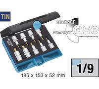 Hazet Screwdriver Socket Set Torx 12,5mm 1/2 " inside Torx 9-teil
