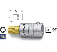 HAZET Screwdriver Socket TORX® 20Mm 3/4" Inner TORX® 80Mm 1012-T