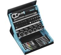 Hazet SmartCase 50-piece Bit Set Allen/Slot/Phillips/Star 2200SC-2