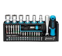 HAZET SmartHolder tool holder 2300SH-1 I 39-piece tool bit set, drive: hexagon 6.3 mm (1/4 inch), square 6.3 mm (1/4 inch) I practical tool set extremely handy and compact