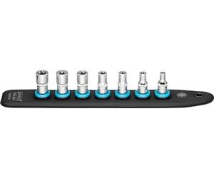 HAZET - SmartRail 1/4 Inch 850E-SR/7 | Plastic Socket Strip Holder for 7 Socket Spanner Inserts | Magnetic, Non-Slip, Easy to Use | Drive: Square 6.3 mm (1/4 Inch) | Made in Germany