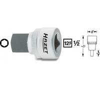 Hazet Socket Insert 4mm 1/2" 12.5mm Hex 985-4