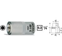 Hazet Socket Insert TORX® 6.3mm 1/4" Outside TORX® 850-E11