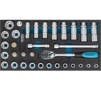 Hazet Socket Set 10mm 3/8" External-Hex Internal 33 Pieces 163-483/33