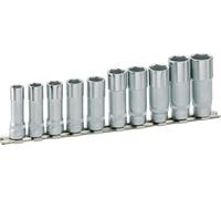 Hazet Socket Set 10mm 3/8" External-Hex-Traction Profile 10 Pieces