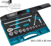Hazet Socket Set 10mm 3/8" - Traction Profile 16 Pieces 880ZN-1