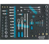 Hazet Socket Set 12.5mm 1/2" 10mm 3/8" 6.3mm 1/4" 90 Pieces