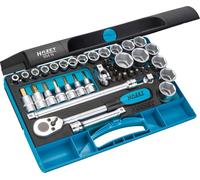 Hazet 954N 1/2-Inch Socket Set - Black/Blue/Silver (44-Piece)