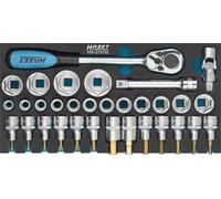 Hazet Socket Set 12.5mm 1/2" TORX Internal Hex 32 Pieces 163-272/32