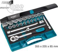 Hazet Socket Set 12.5mm 1/2" - Traction Profile 25 Pieces 900Z