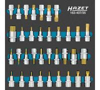 Hazet Socket Set 35 Pieces 12.5mm 1/2" Multi-Tooth XZN Ribe-CV TORX® 163-4
